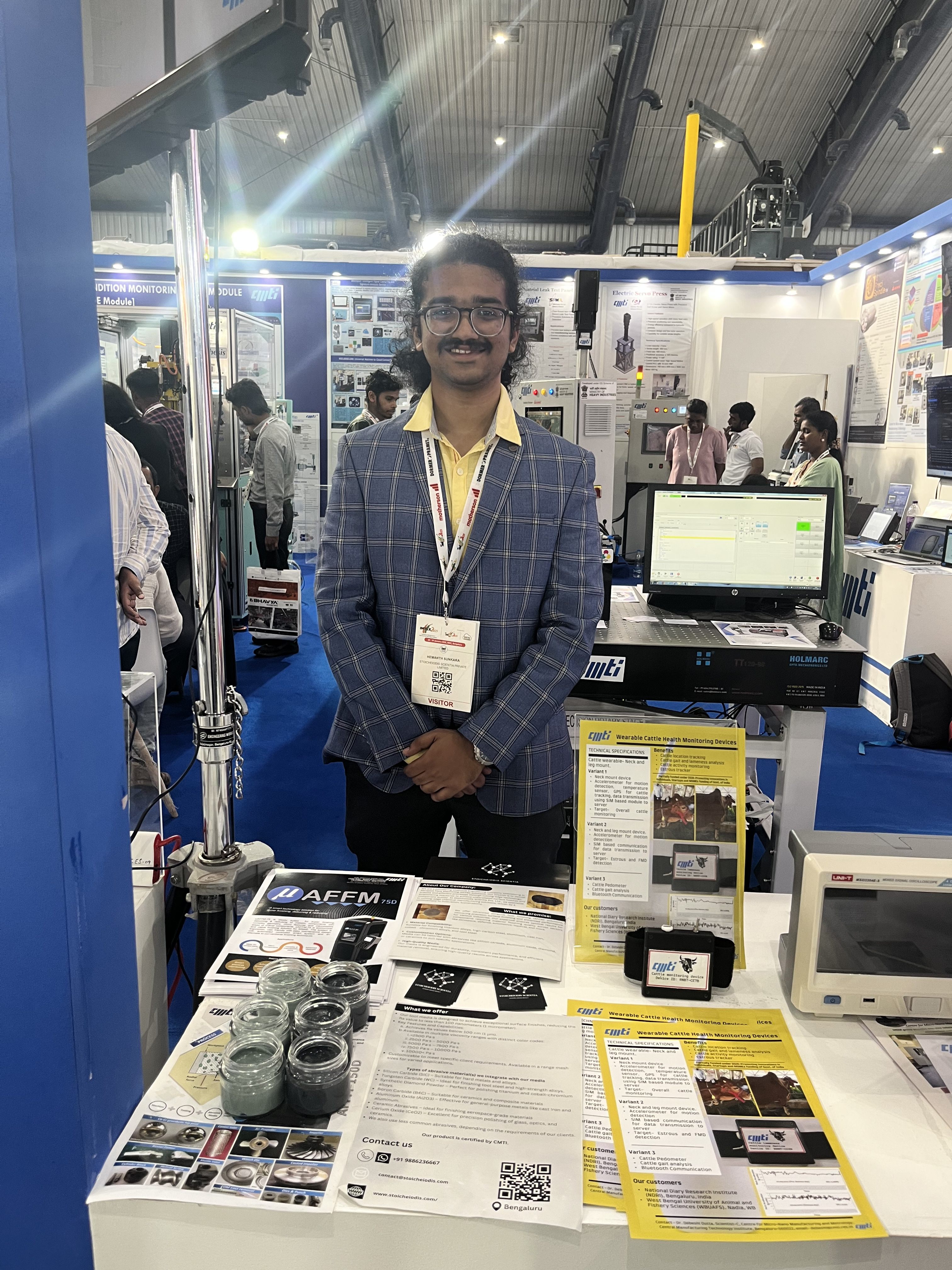 Detailed View of Technical Exhibition Display